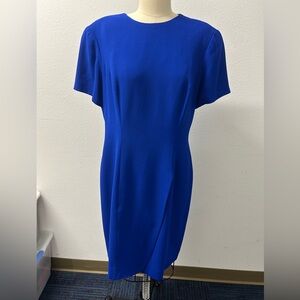 Liz Claiborne  cobalt Blue vintage Sheath Dress